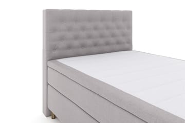 Select No 6 Komplett Sängpaket 140x200 F/M Memory/Pocket - Ljusgrå/Koppar - Products - Möbler - Säng - Kontinentalsäng
