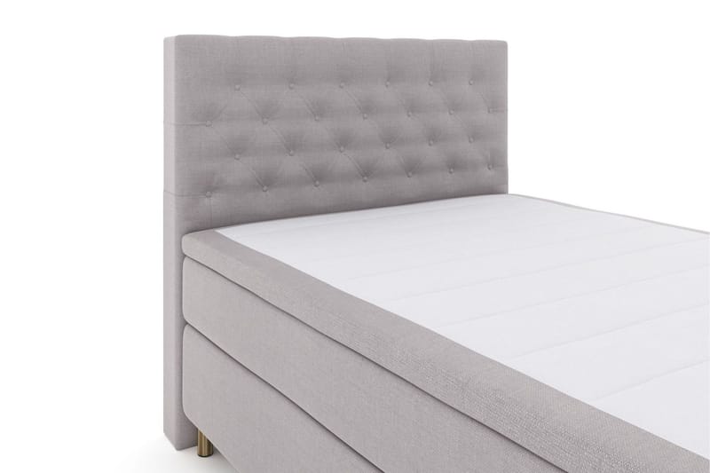 Select No 6 Komplett Sängpaket 140x200 F/M Memory/Pocket - Ljusgrå/Koppar - Products - Möbler - Säng - Kontinentalsäng