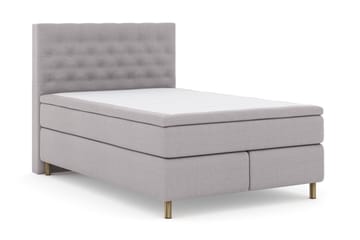 Select No 6 Komplett Sängpaket 140x200 F/M Memory/Pocket - Ljusgrå/Koppar - Products - Möbler - Säng - Kontinentalsäng