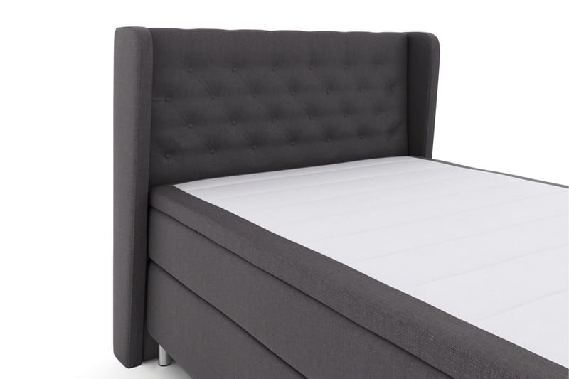 Select No 6 Komplett Sängpaket 140x200 F/M Memory/Pocket - Mörkgrå/Metall - Products - Möbler - Säng - Kontinentalsäng