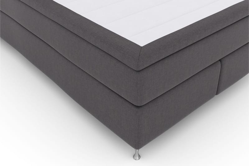 Select No 6 Komplett Sängpaket 140x200 Medium Latex/Memory - Mörkgrå/Silver - Products - Möbler - Säng - Kontinentalsäng