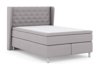 Select No 6 Komplett Sängpaket 140x200 Medium Watergel - Ljusgrå/Metall - Products - Möbler - Säng - Kontinentalsäng