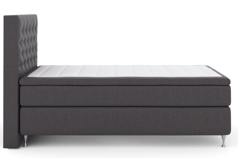 Select No 6 Kontinentalsäng 120x200 Fast Watergel - Mörkgrå/Silver - Products - Möbler - Säng - Enkelsäng