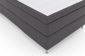 Select No 6 Kontinentalsäng 120x200 Fast Watergel - Mörkgrå/Silver - Products - Möbler - Säng - Enkelsäng