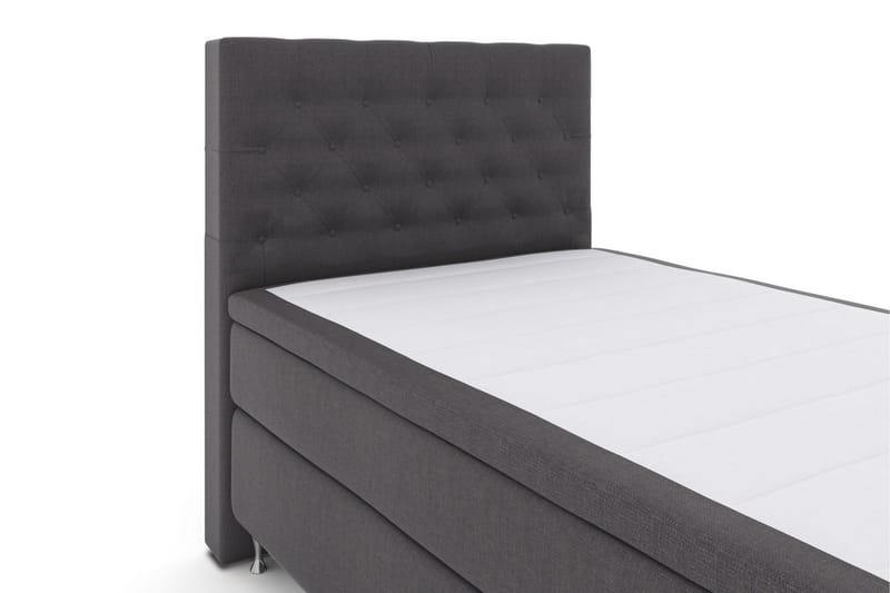 Select No 6 Kontinentalsäng 120x200 Fast Watergel - Mörkgrå/Silver - Products - Möbler - Säng - Enkelsäng