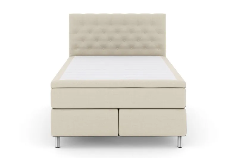 Select No 6 Kontinentalsäng 140x200 Fast Latex/Memory - Beige/Metall - Products - Möbler - Säng - Kontinentalsäng