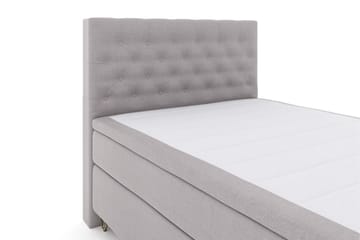 Select No 6 Kontinentalsäng 140x200 Fast Latex/Memory - Ljusgrå/Metall V-Form - Products - Möbler - Säng - Kontinentalsäng