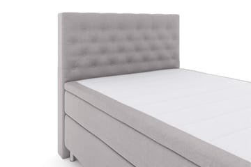 Select No 6 Kontinentalsäng 140x200 Fast Latex/Memory - Ljusgrå/Metall - Products - Möbler - Säng - Kontinentalsäng