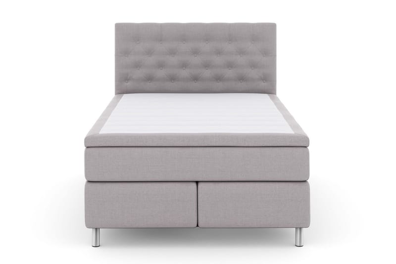 Select No 6 Kontinentalsäng 140x200 Fast Latex/Memory - Ljusgrå/Metall - Products - Möbler - Säng - Kontinentalsäng