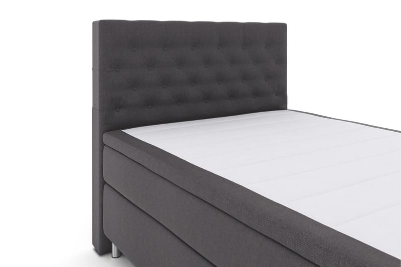 Select No 6 Kontinentalsäng 140x200 Fast Latex/Memory - Mörkgrå/Metall - Products - Möbler - Säng - Kontinentalsäng