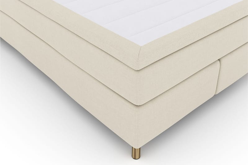 Select No 6 Kontinentalsäng 140x200 Fast/Medium Latex/Memory - Beige/Koppar - Products - Möbler - Säng - Kontinentalsäng