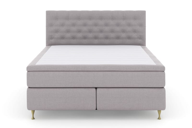 Select No 6 Kontinentalsäng 160x200 Fast Watergel - Ljusgrå/Guld - Products - Möbler - Säng - Kontinentalsäng