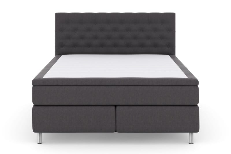 Select No 6 Kontinentalsäng 160x200 Fast Watergel - Mörkgrå/Metall - Products - Möbler - Säng - Kontinentalsäng