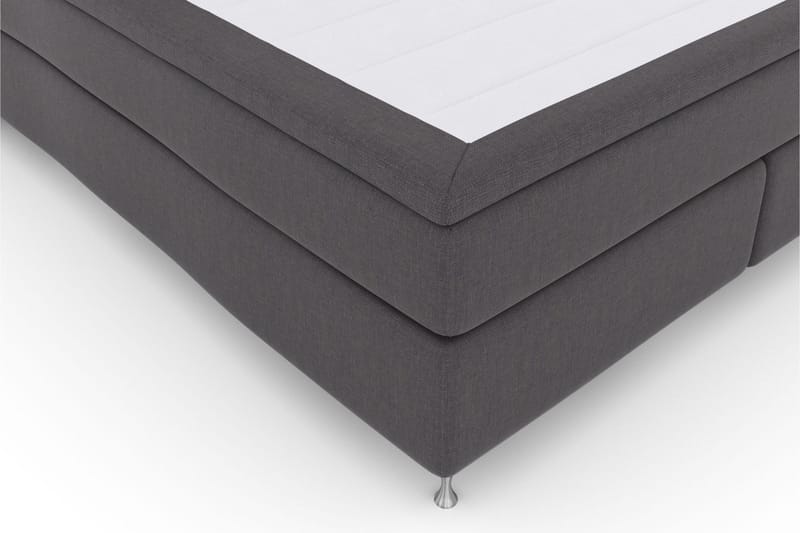 Select No 6 Kontinentalsäng 160x200 Fast Watergel - Mörkgrå/Silver - Products - Möbler - Säng - Kontinentalsäng