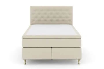 Select No 6 Kontinentalsäng 160x200 Fast/Medium Watergel - Beige/Guld - Products - Möbler - Säng - Kontinentalsäng