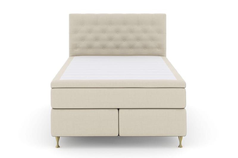 Select No 6 Kontinentalsäng 160x200 Fast/Medium Watergel - Beige/Guld - Products - Möbler - Säng - Kontinentalsäng
