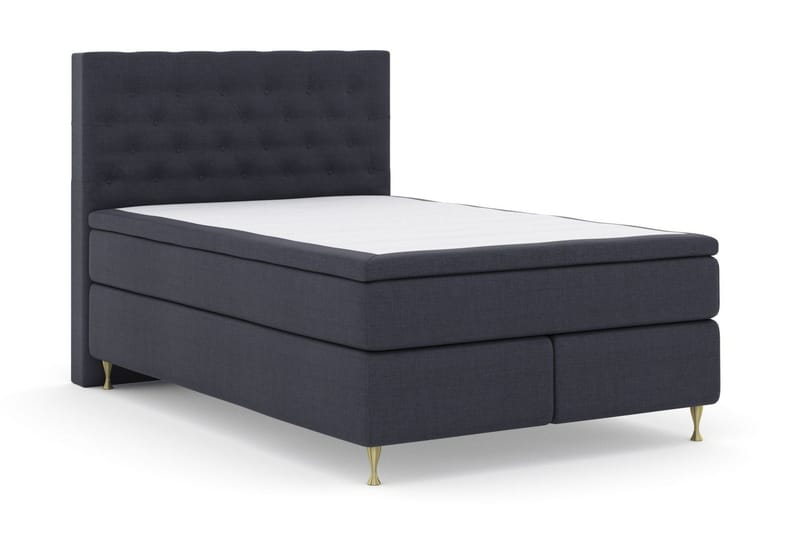 Select No 6 Kontinentalsäng 160x200 Fast/Medium Watergel - Blå/Guld - Products - Möbler - Säng - Kontinentalsäng