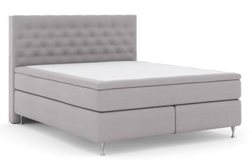Select No 6 Kontinentalsäng 180x200 Fast Memory/Pocket - Ljusgrå/Silver - Products - Möbler - Säng - Kontinentalsäng