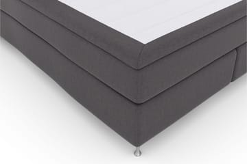 Select No 6 Kontinentalsäng 180x200 Fast Memory/Pocket - Mörkgrå/Silver - Products - Möbler - Säng - Kontinentalsäng