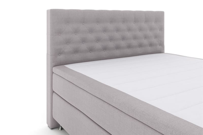 Select No 6 Kontinentalsäng 180x200 Fast Watergel - Ljusgrå/Silver - Products - Möbler - Säng - Kontinentalsäng