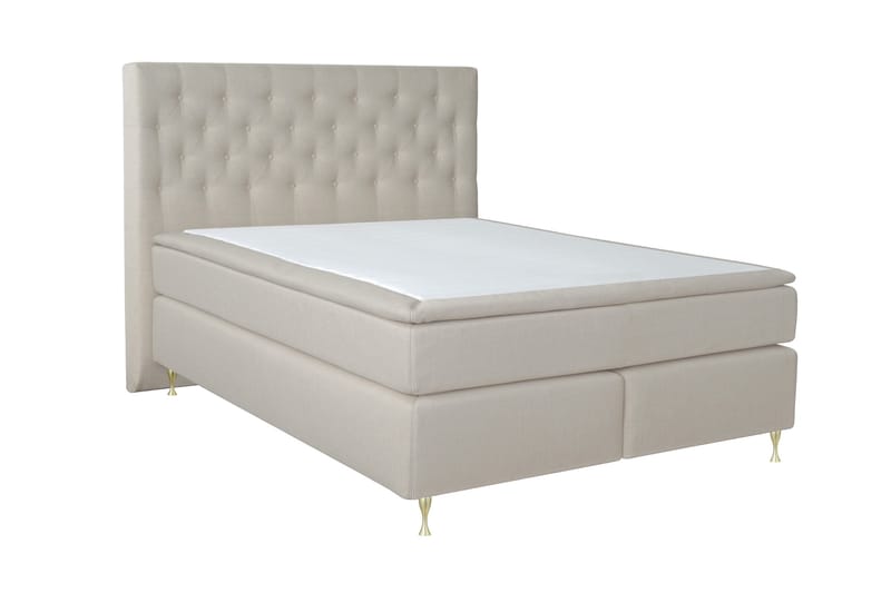 Select No 6 Kontinentalsäng 180x200 Fast/Medium Latex/Memory - Beige/Guld - Products - Möbler - Säng - Kontinentalsäng