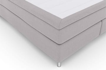 Select No 6 Kontinentalsäng 180x200 Medium Latex/Memory - Ljusgrå/Metall - Products - Möbler - Säng - Kontinentalsäng