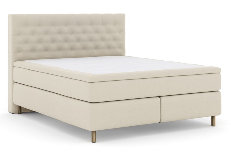 Select No 6 Kontinentalsäng 180x200 Medium Memory/Pocket - Beige/Koppar - Products - Möbler - Säng - Kontinentalsäng