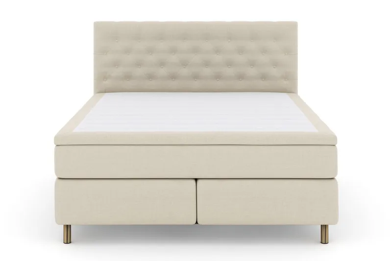 Select No 6 Kontinentalsäng 180x200 Medium Memory/Pocket, Beige/Koppar