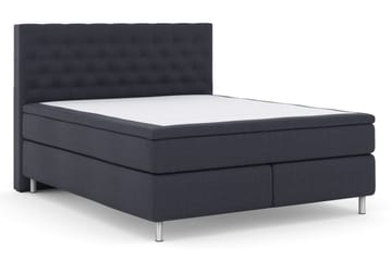 Select No 6 Kontinentalsäng 180x200 Medium Memory/Pocket - Blå/Metall - Products - Möbler - Säng - Kontinentalsäng