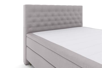 Select No 6 Kontinentalsäng 210x210 Fast/Medium Watergel - Ljusgrå/Metall V-Form - Products - Möbler - Säng - Kontinentalsäng
