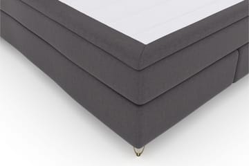 Select No 6 Kontinentalsäng 210x210 Fast/Medium Watergel - Mörkgrå/Metall V-Form - Products - Möbler - Säng - Kontinentalsäng
