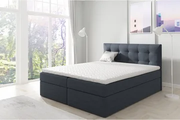 Skaftå Kontinentalsäng 180x200 Svart/Grå/Vit - Svart/Grå/Vit - Products - Möbler - Säng - Säng med förvaring