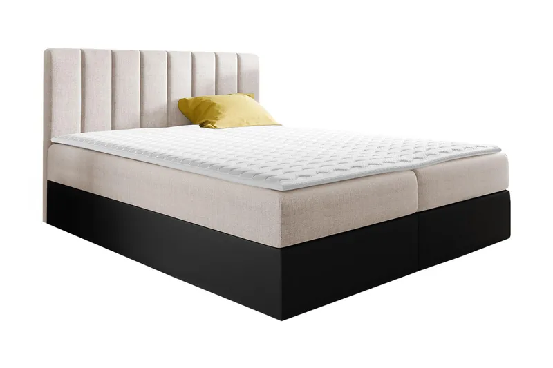 Vasil Kontinentalsäng 140x200 - Beige - Products - Möbler - Säng - Säng med förvaring