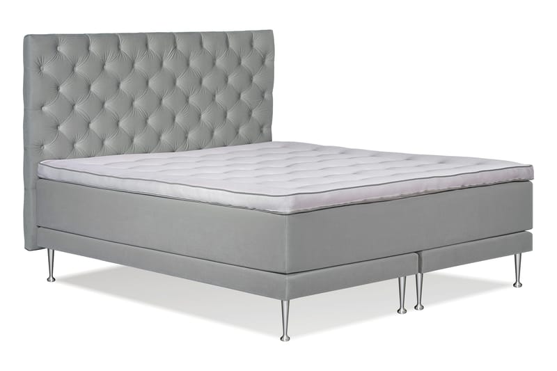 Victoria Komplett Sängpaket 180x200 - Ljusgrå - Products - Möbler - Säng - Kontinentalsäng