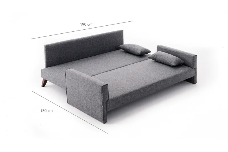 Antigua Bäddsoffa 3-sits - Grå - Products - Möbler - Soffa - Bäddsoffa - 3 sits bäddsoffa
