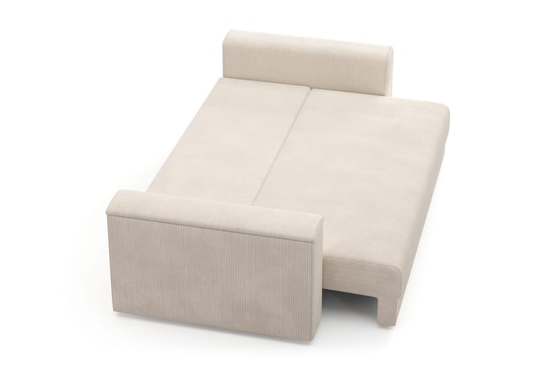 Bergen Extra djup 3-sits Bäddsoffa med Bäddmadrass i Latex och Tvättbar klädsel - Beige - Products - Möbler - Soffa - Bäddsoffa - 3 sits bäddsoffa