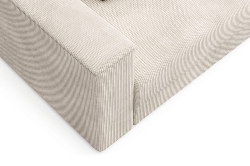 Bergen Extra djup 3-sits Bäddsoffa med Divan och Bäddmadrass i Memoryskum och Tvättbar klädsel - Beige - Products - Möbler - Soffa - Bäddsoffa - Bäddsoffa divan