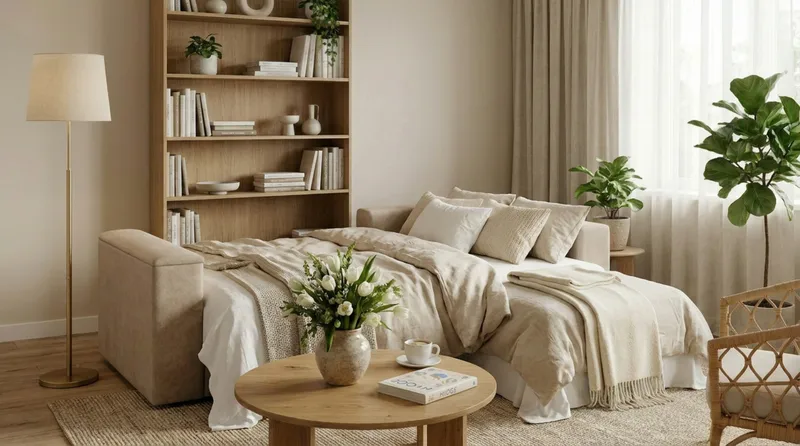 Bergen Extra Djup Framåtbäddad 3-sits Bäddsoffa med vändbar divan och förvaring - Beige - Products - Möbler - Soffa - Bäddsoffa - Bäddsoffa divan