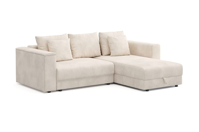 Bergen Extra Djup Framåtbäddad 3-sits Bäddsoffa med vändbar divan och förvaring i manchester - Beige - Products - Möbler - Soffa - Bäddsoffa - Bäddsoffa divan