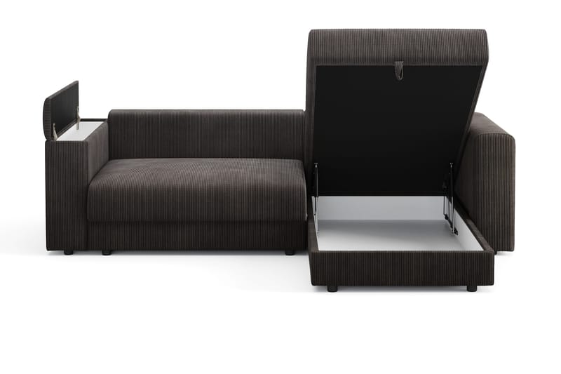 Bergen Extra Djup Framåtbäddad 3-sits Bäddsoffa med vändbar divan och förvaring i manchester - Brun - Products - Möbler - Soffa - Bäddsoffa - Bäddsoffa divan