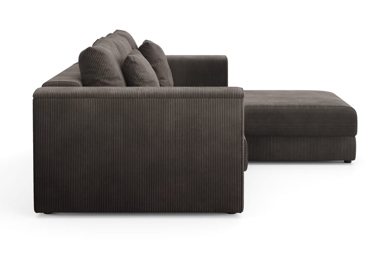 Bergen Extra Djup Framåtbäddad 3-sits Bäddsoffa med vändbar divan och förvaring i manchester - Brun - Products - Möbler - Soffa - Bäddsoffa - Bäddsoffa divan