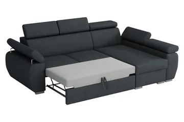 Boston Hörnsoffa Vänster - Mörkgrå - Products - Möbler - Soffa - Bäddsoffa - Bäddsoffa divan