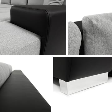 Cerys Bäddsoffa med Divan 4-sits - Grå - Products - Möbler - Soffa - Bäddsoffa - Bäddsoffa divan
