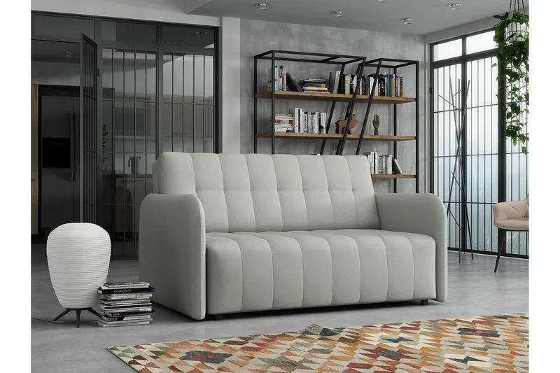 Denegal 2-sits Bäddsoffa Ljusgrå - Products - Möbler - Soffa - Bäddsoffa - 2 sits bäddsoffa