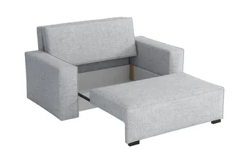 Denegal 2-sits liten bäddsoffa i Tyg - Grå - Products - Möbler - Soffa - Bäddsoffa - 2 sits bäddsoffa