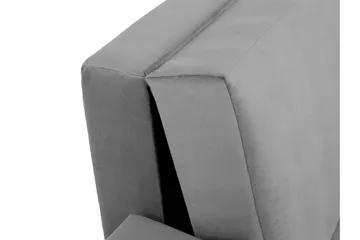 Denegal 2-sits liten bäddsoffa i Plysch - Grå - Products - Möbler - Soffa - Bäddsoffa - 2 sits bäddsoffa