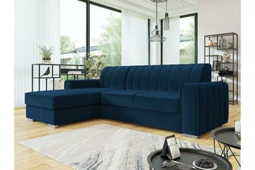 Denegal 3-sits Hörnbäddsoffa Dark blue - Products - Möbler - Soffa - Bäddsoffa - Hörnbäddsoffa