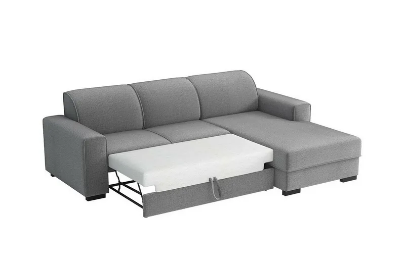 Denegal 3-sits Hörnbäddsoffa Ljusgrå - Products - Möbler - Soffa - Bäddsoffa - Hörnbäddsoffa
