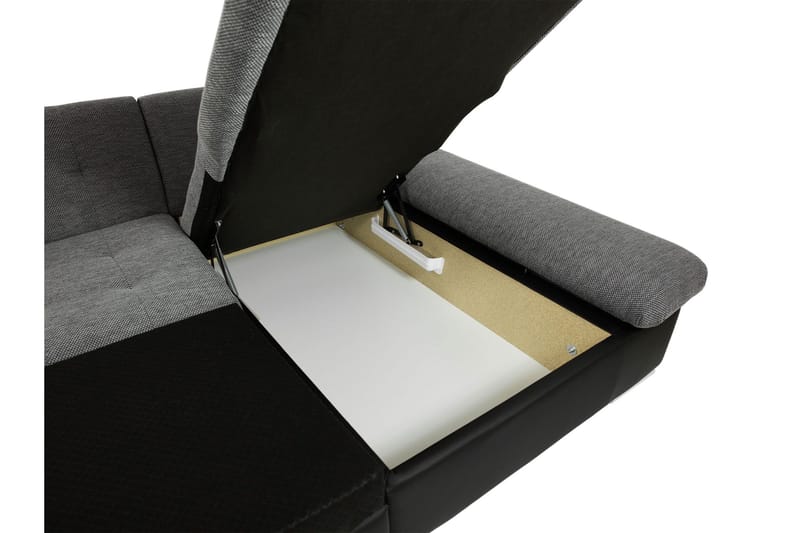 Dewitt Bäddsoffa Dubbeldivan 5-sits - Svart - Products - Möbler - Soffa - Bäddsoffa - U bäddsoffa