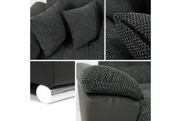 Dynir 4-sits Bäddsoffa - Röd/Svart - Products - Möbler - Soffa - Bäddsoffa - Bäddsoffa divan